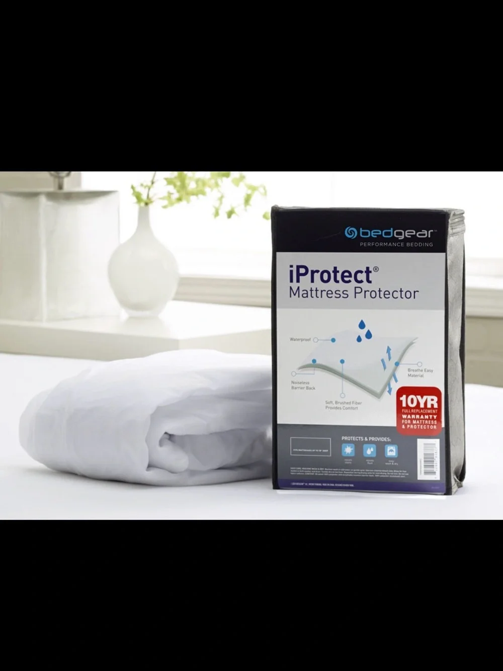 edge iProtect White Waterproof Mattress Protector - Bedgear